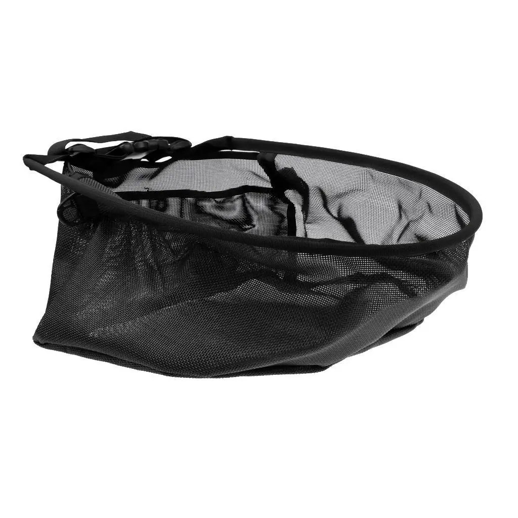 Fly Fishing Line Tray String Bag Black Mesh Stripping Basket Waist Net