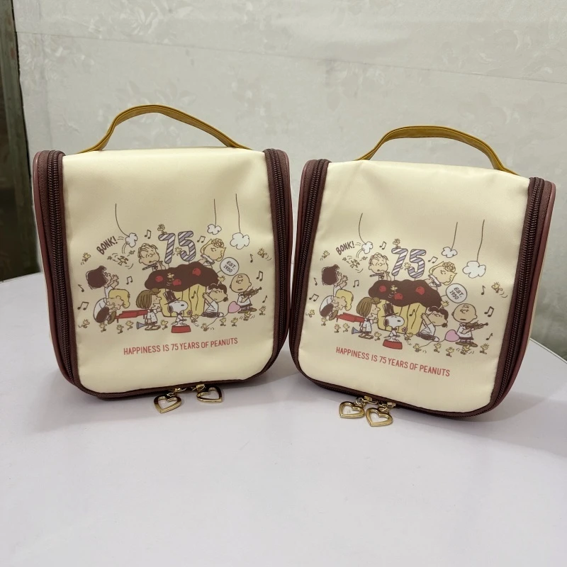 

Snoopy Perimeter Cute Cartoon Japanese Makeup Bag Women'S Portable Large Capacity Travel Toiletries Storage Bag Handbag Gift
