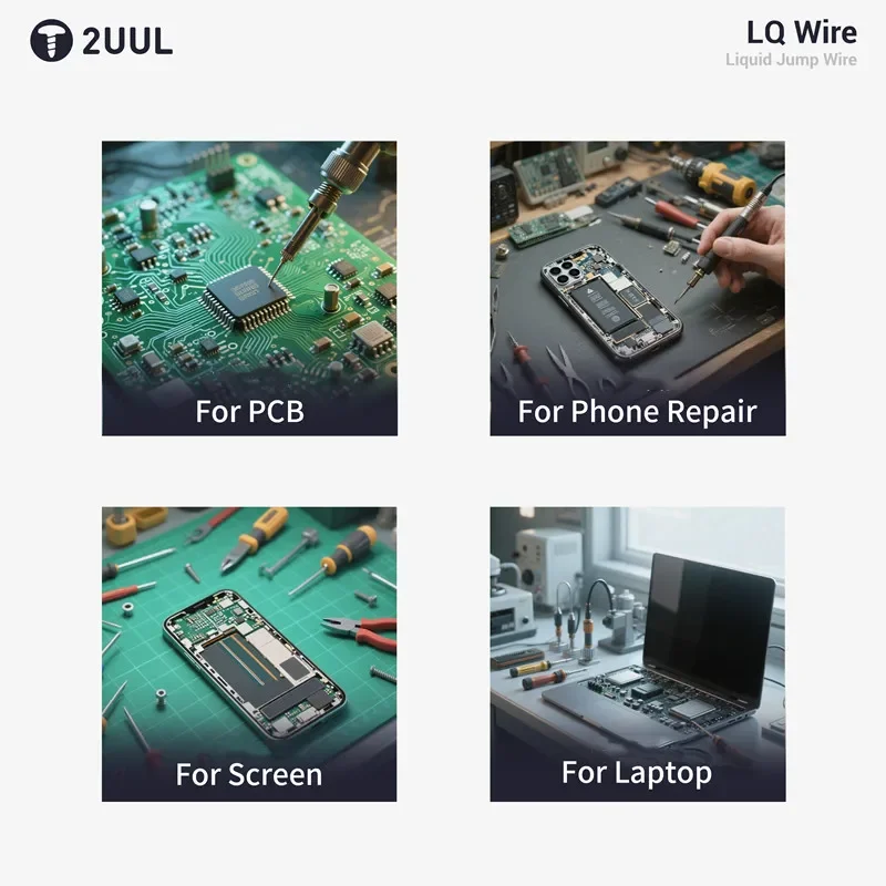 

2UUL SC95 LQ проводящая переходная проволока серебряная паста для печатной платы материнской платы мобильного телефона и инструменты для ремонта гибкого кабеля экрана