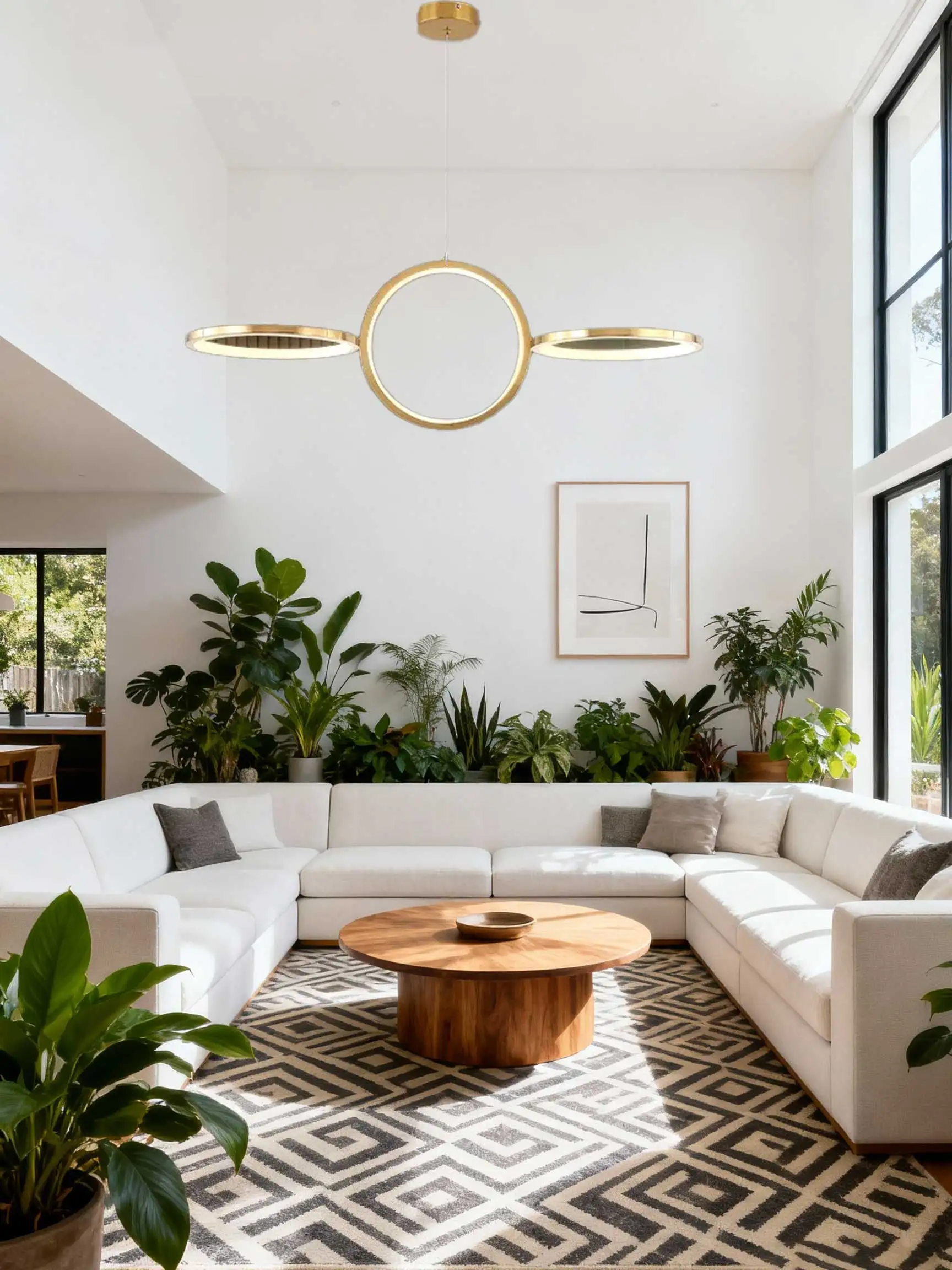 

Minimalist Dining Room Pendant Lights LED Indoor Lighting Ceiling Hanging Lamp Chandeliers for Living Room Aesthetic