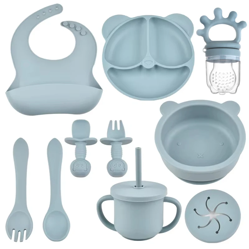 9pcs Grey Blue