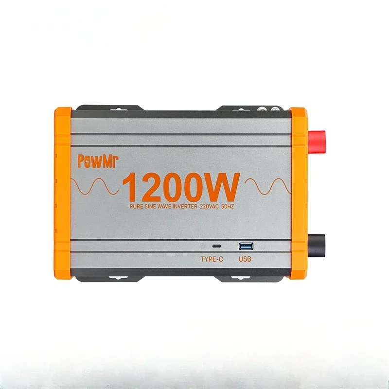 YYHC Solar Inverter 12V 24V 220V Pure Sine Wave Inverter 1KW 2KW with Fast Charging 3.0 USB  Type C Port Transformer Convert