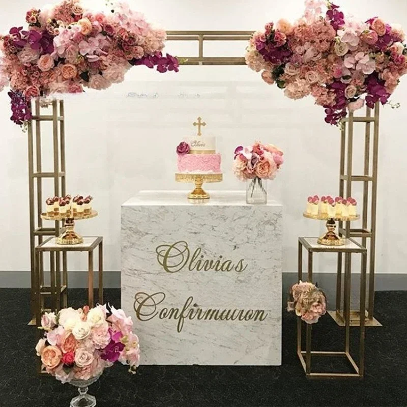 New wedding background arch outdoor wedding arrangement background rack