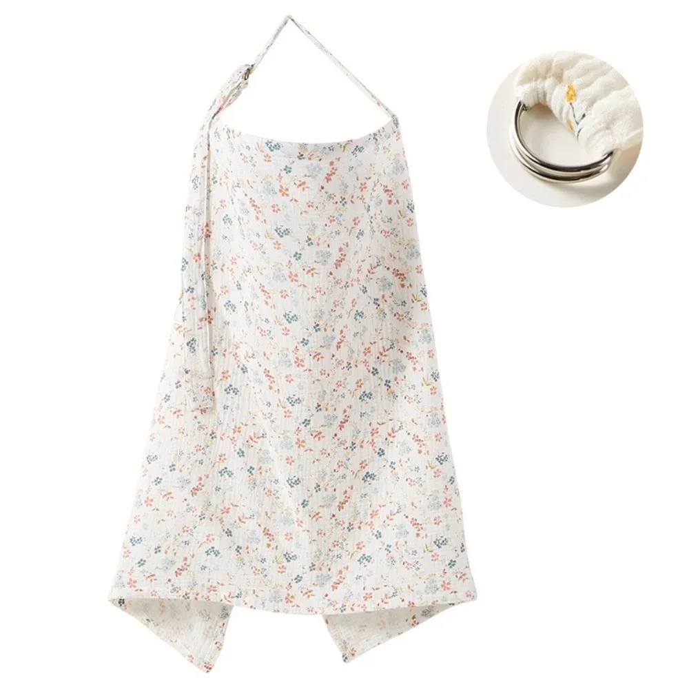 with Arch Neckline Breastfeeding Nursing Cover Breathable Adjustable Privacy Breast Feeding Blanket Multi-purpose Feeding Cloth