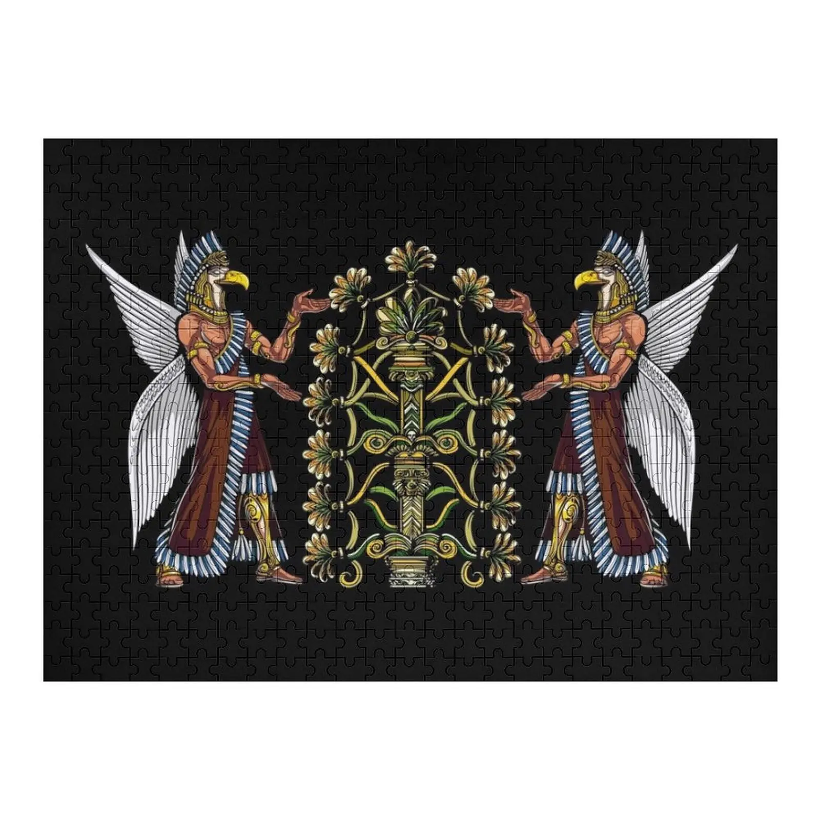 Anunnaki Sumerian Gods Jigsaw Puzzle Scale Motors اسم شخصي صورة شخصية هدية الخشب الكبار لغز #1