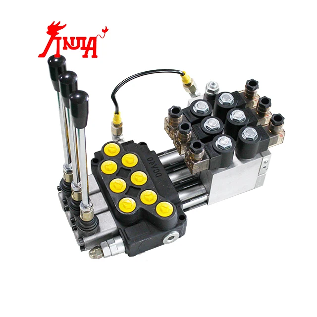 New Arrivals Directional Control Valve Hydraulic DCV40 5 Spools Remote Control Directional Monoblock Hydraulic Control Valve