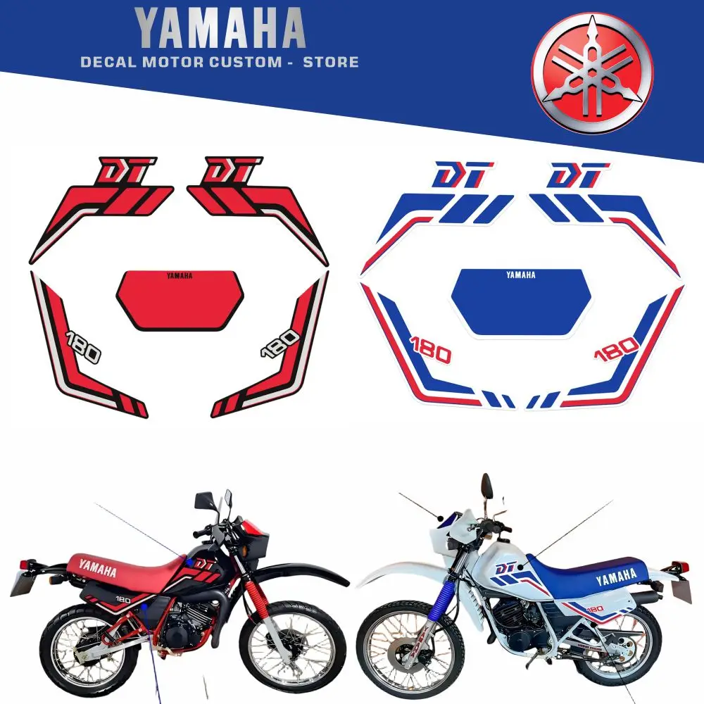 

Full Vehicle Fairing Shell Sticker Decals OEM Original Factory Replica For Yamaha Dt 180 1989