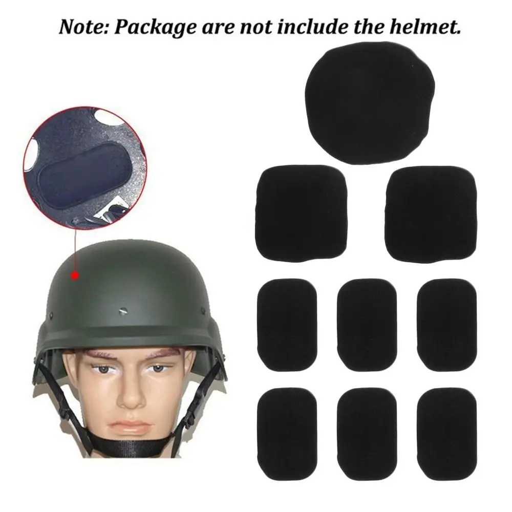 1Set Black EVA Cushions Hunting Shooting Protect Cap Pad Helmet Sticker Sports Protective Foam Liners Pads