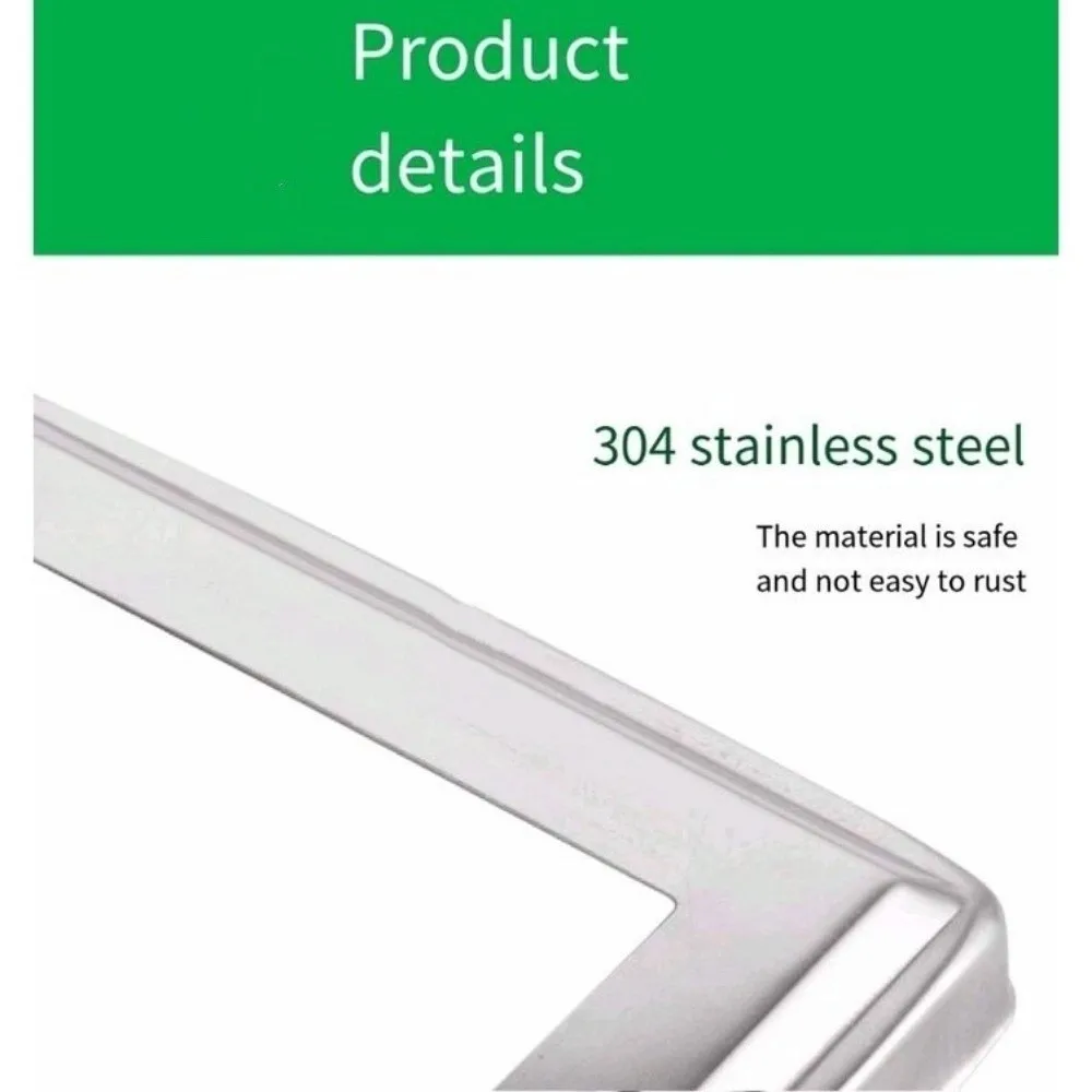 3pcs 304 Stainless Steel Flange Cover Thicken Square Decorative Cover Post Fitting Guardrail Foot Cover