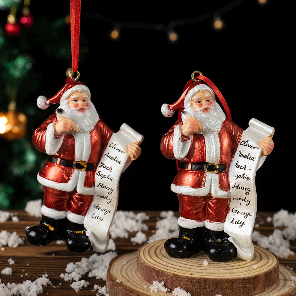 

Resin Santa Claus Ornament‌ - Christmas Tree Decor & Gift for Home & Office