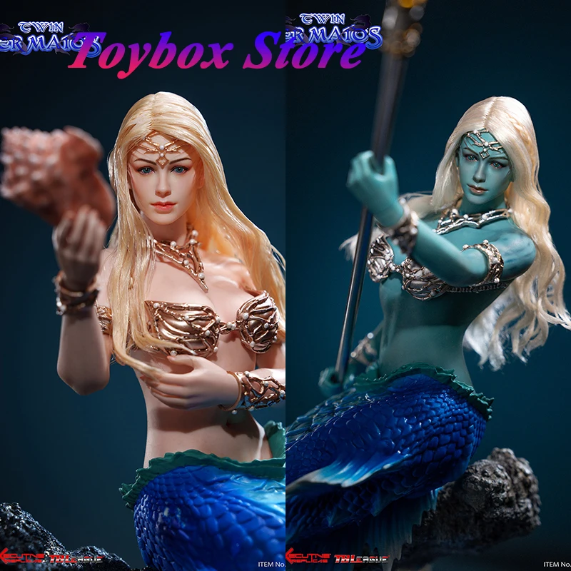 

Фигурка TBLeague PL2025-225A/B Twin Mermaids 1/6: Подвижная кукла-русалка с дизайном рыбьего хвоста, 12-дюймовая модель женщины-монстра, подарок для коллекционеров