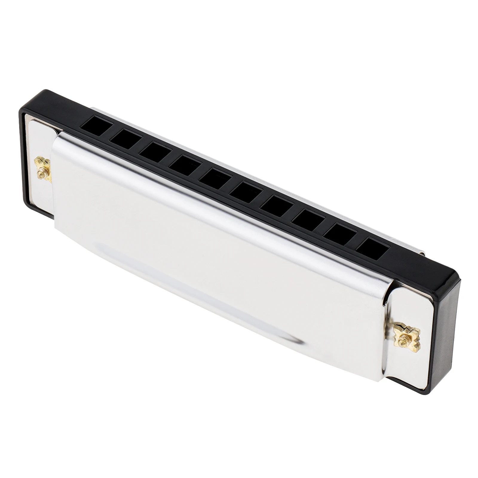 10 Holes Professional Blues Harmonica Musical Instrument Stainless Steel Mouth Organ for Children Gifts