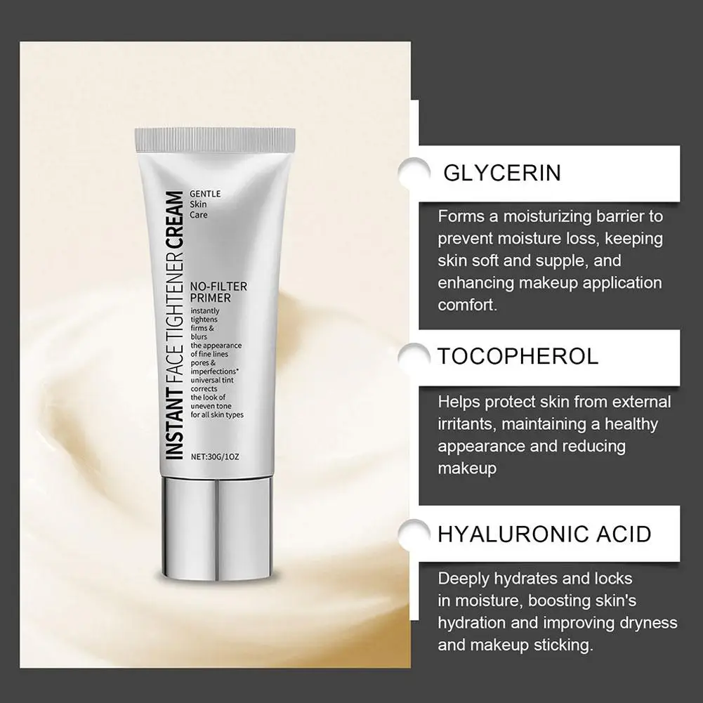 インビジブル ポア メイクアップ ローション 30g コンシーラー 肌を滑らかにし、肌を明るくし、瞬時に顔を引き締め、自然なファンデーションメイクを実現