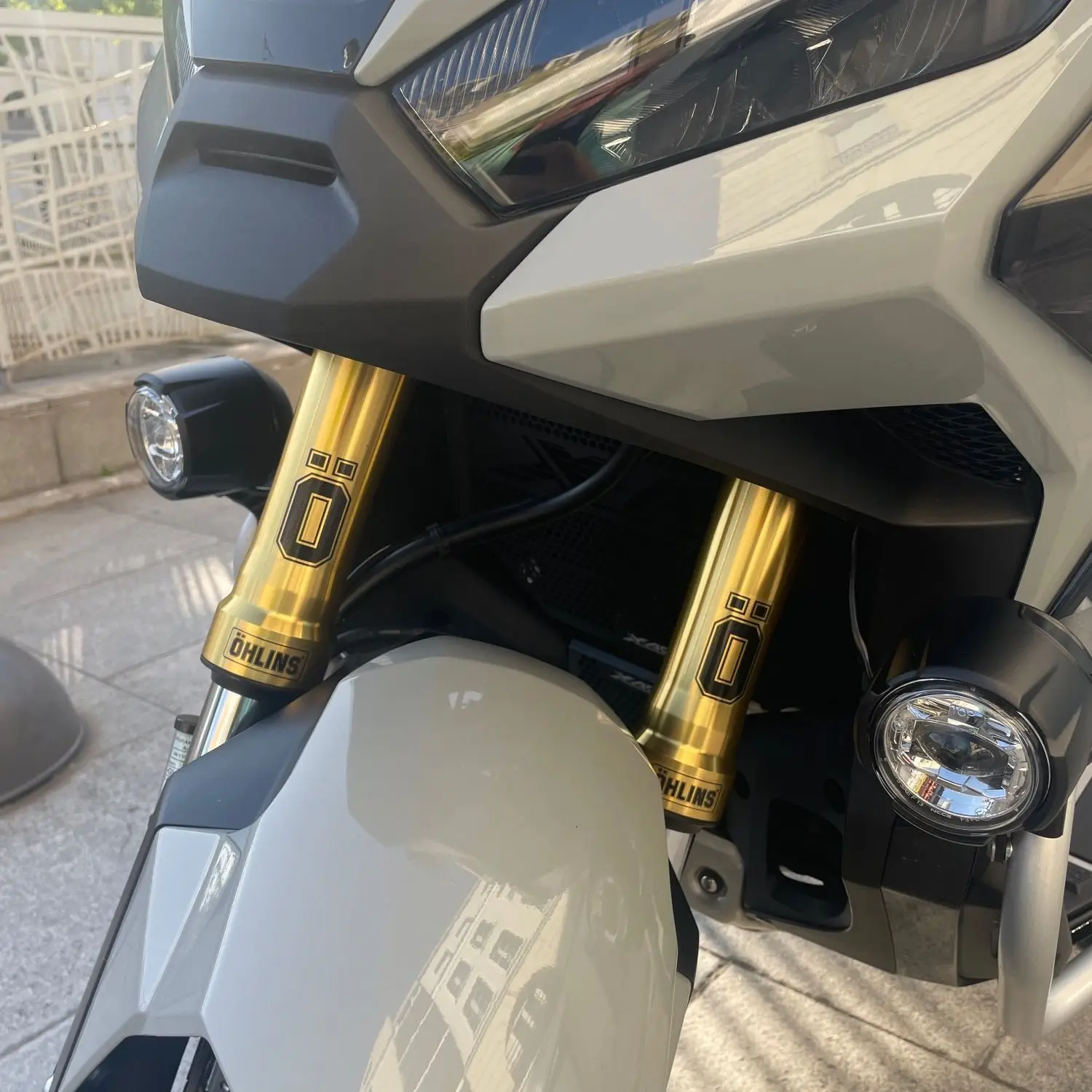 Shock Absorber Waterproof Ohlins Sticker Motorcycle Shock Absorber Sunscreen Transparent Decorative Decal For All Models