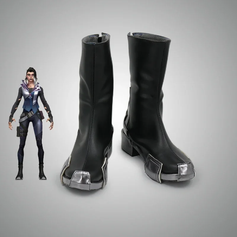 

Valorant Fade Cosplay Shoes Boots Anime Halloween Party Costume Accessories Custom Made