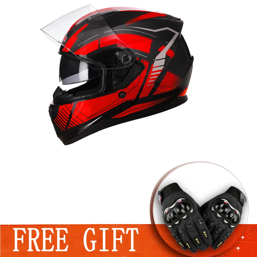 Free Shipping Full Face Moto Capacetes Casco Para Motocicleta Racing Helmet Scooter Safety Riding Casque Off Road Kask Helm DOT