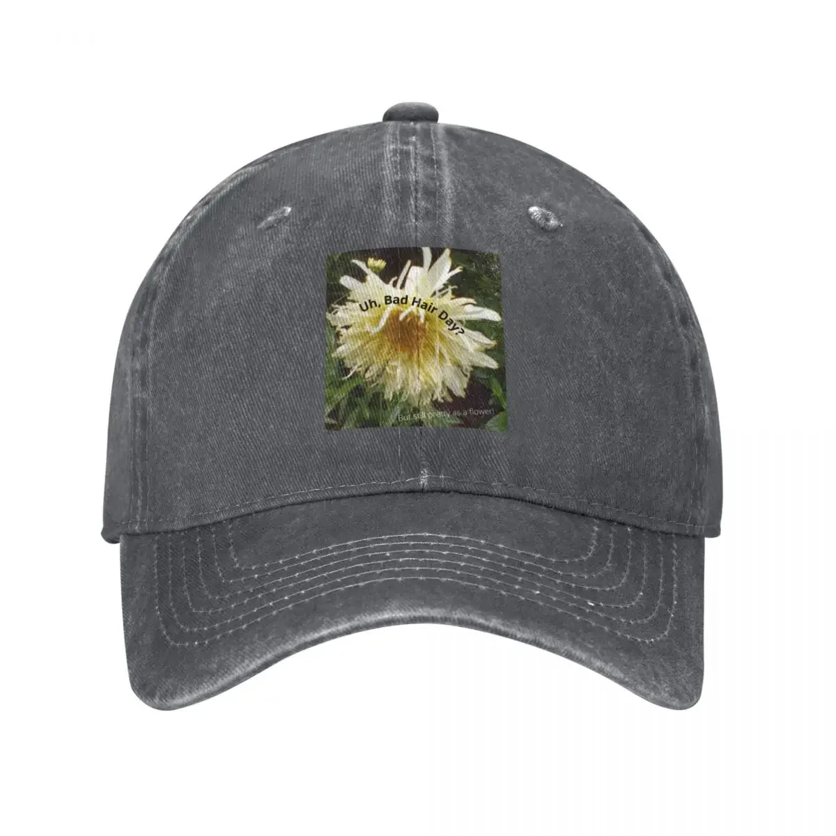 Uh, Bad Hair Day? But still pretty as a flower! Baseball Cap tactical cap men's big size hat Christmas Hat Golf For Man Women's