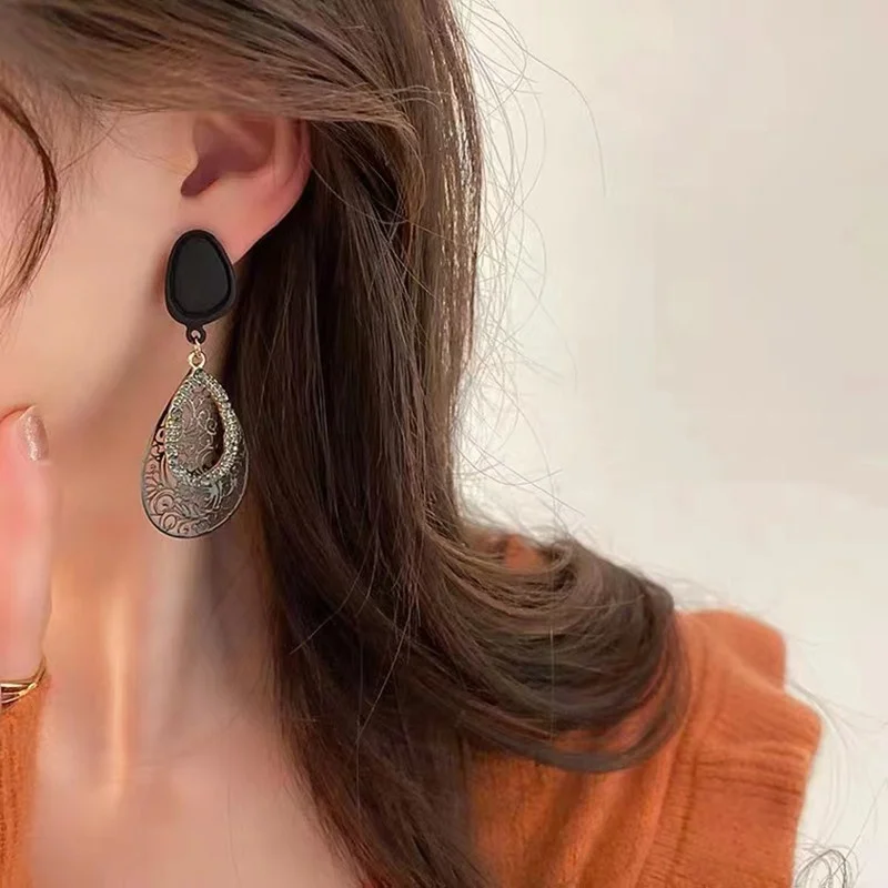 pendientes mujer pendientes verano 2023 pendientes originales y divertidoPendientes coreanos con forma de gota de agua para mujer, aretes para