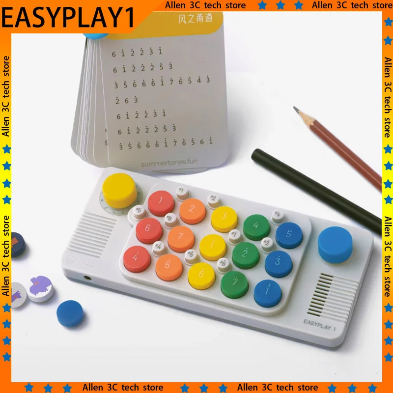 Easyplay1 Pocket Music Mini Keyboard Portable Electronic Piano Intelligent MIDI Piano Toy With Music Card Kid's Gift Birthday