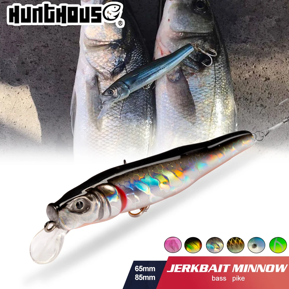 

Hunthouse FORMA GLOSS Minnow Fishing Lure Floating Hard Bait Wobbler Jerkbait Casting 65mm 85mm Saltwater Seabass Fish Tackle