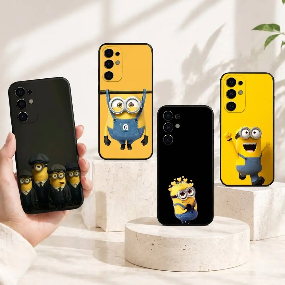 C-Cute cartoons Despicable MeS Phone Case Black Silicone Soft For Samsung S25,S24,S21,S22,S23,S30,Ultra,S20,Plus,Fe,Lite