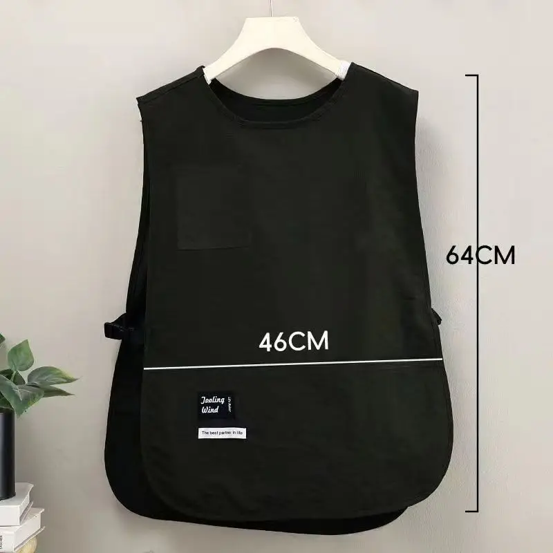 New Solid Color Household Version of Kitchen Apron Anti-splashing Coffee Shop Work Clothes Breathable Vest Plus Waist Unisex