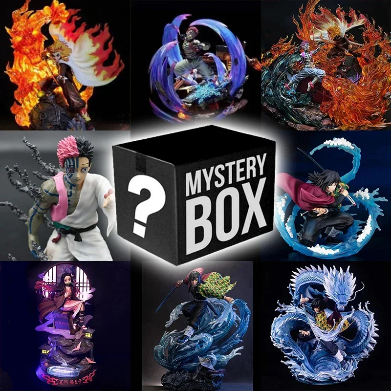 Demon Slayer Figuur Mystery Box Kimetsu Yaiba Anime Beste Cadeau Voor Animer Figuur Lucky Box