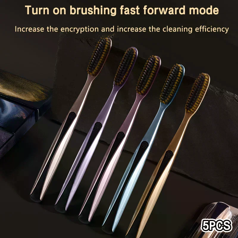 /ACR/Toothbrush Dental Care Large Head Toothbrush Men's Super Hard Bristle Oral Care Remove Tobacco Stains Coffee Stains 5Pcs