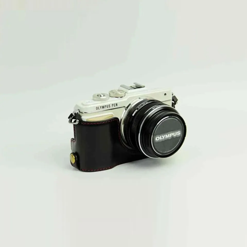 Camera PU Leather Half Body Case For Olympus EPL7 EPL8 EPL9 EPL10