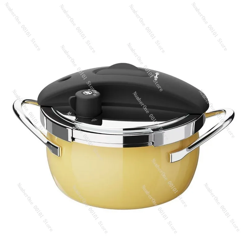 New 304 Stainless Steel Explosion Proof Small Pressure Cooker for Gas Stove Induction Cooker Household Fast Cooking