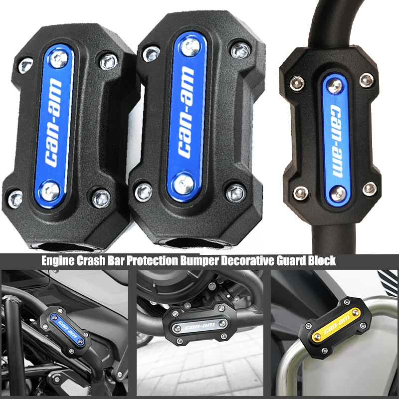 

Motorcycle CNC Engine Protection Guard Bumper Decorative Block For Bombardier Can Am Outlander 1000 Ryker 900 Renegade 800 Canam