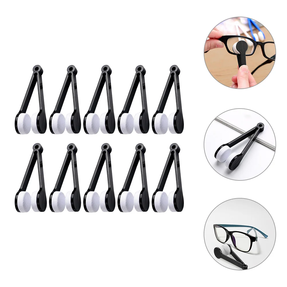 

10 Pcs Glasses Cleaning Clips Portable Soft Lens Wiping Tools Eyeglass Cleaner Cloth For Spectacles Accessories