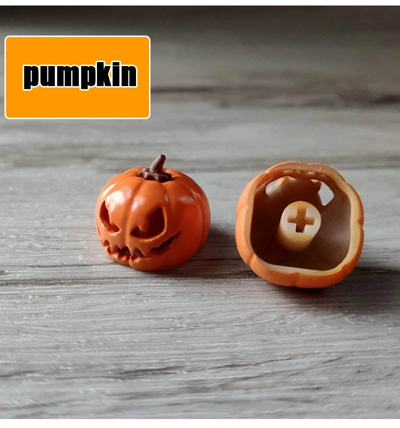 Creative 3D Pumpkin Keycaps for Cherry Mx Switch Cross Axis Professional Gaming Mechanical Keyboard R4 ESC Keycaps Creative 3D P