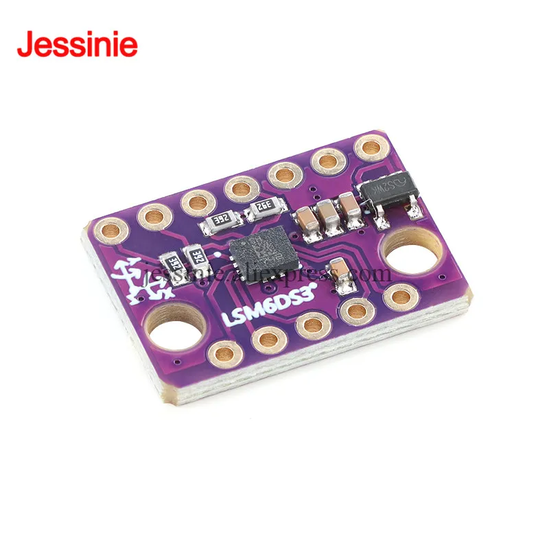 10pcs/1pc LSM6DS3 6 Axis IMU Breakout Board 3D Accelerometer Gyroscope Embedded Temperature Sensor with SPI/I2C Interface