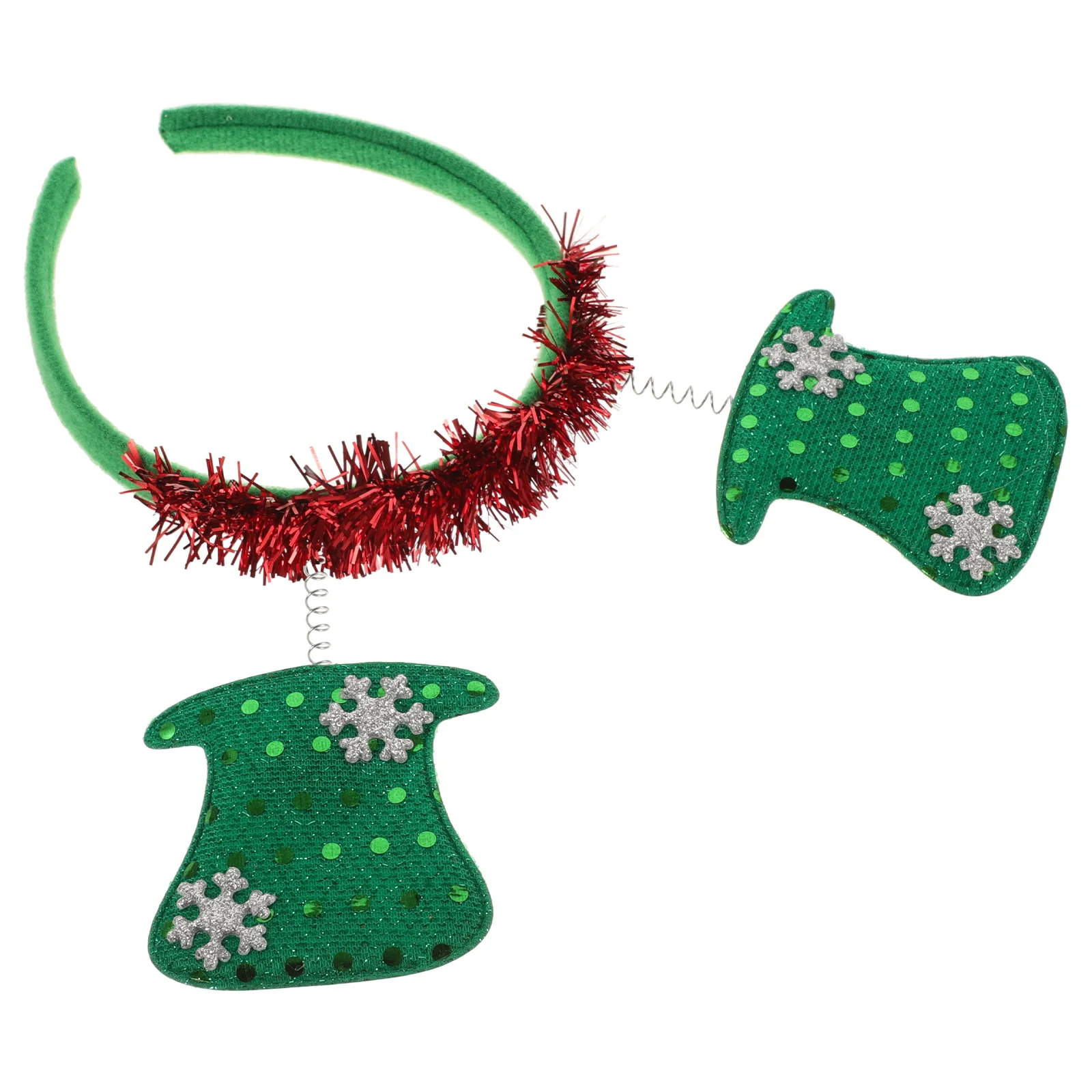 

Christmas Headband Holiday Party Favors Hat Shape Hair Hoop for Girls Elegant Colorful Design Winter Celebration Accessory