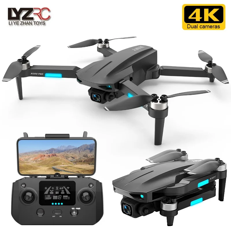 

N300 Pro Drone 2025 4k Professional Hd Dual Camera Wide Angle Optical 5g Gps 360 Obstacle Avoidance Brushless Quadcopter Rc Toy