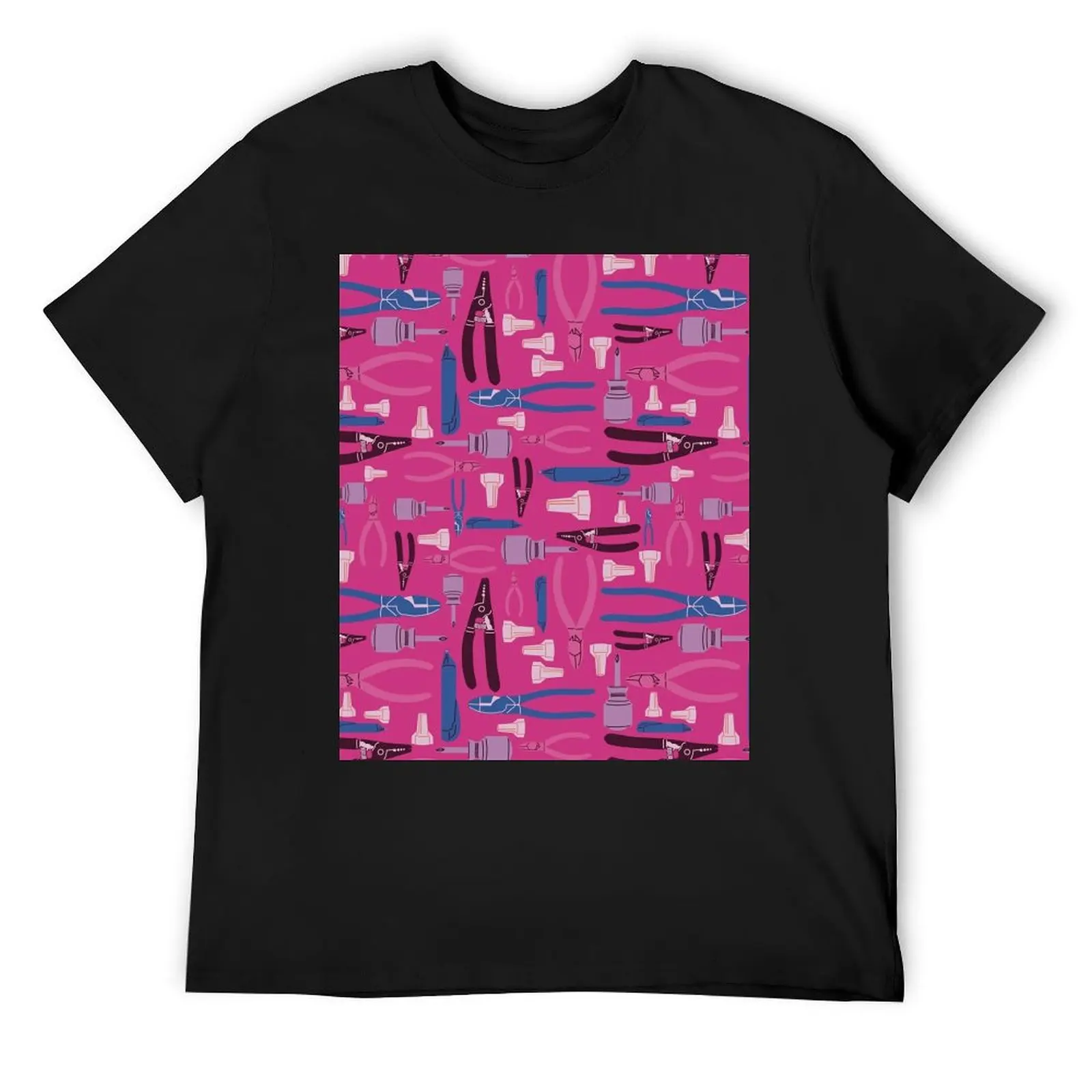 

An Electricians Tools - Pink T-Shirt anime figures custom t shirt summer tops mens funny t shirts