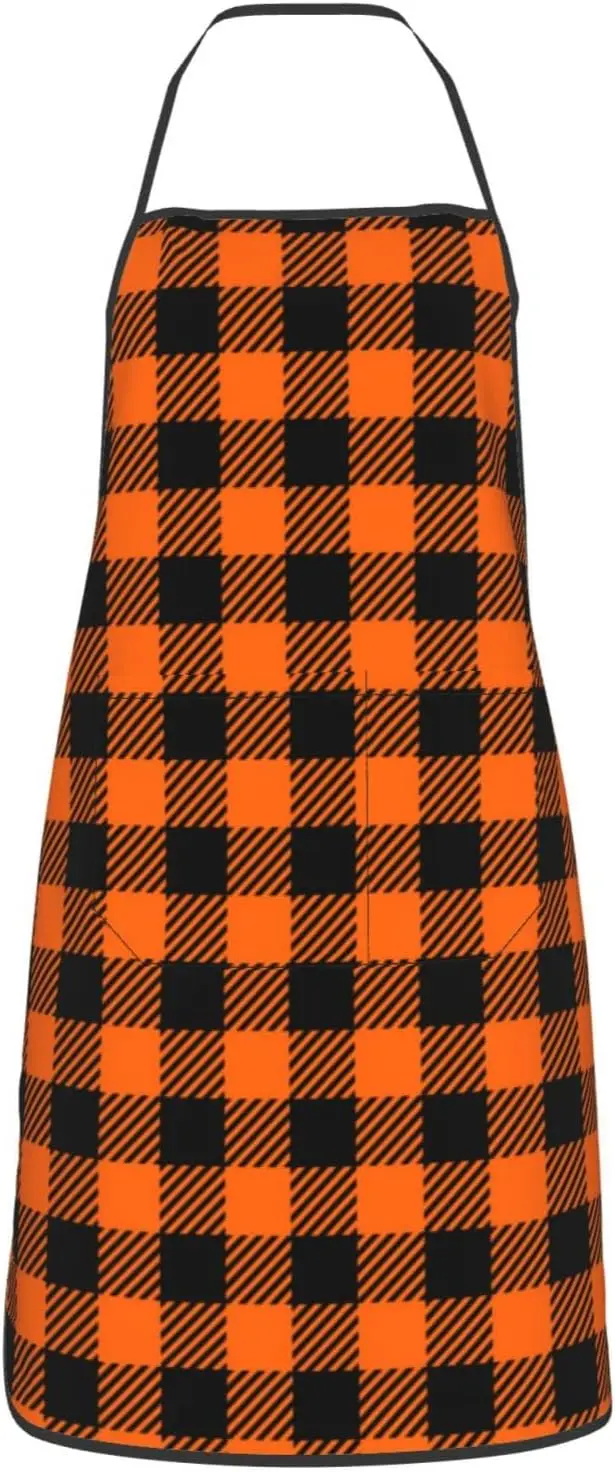 Halloween Aprons With Pockets Adjustable Kitchen Chef Apron For Cooking Barbecue Baking Sewing Crafting Gardening
