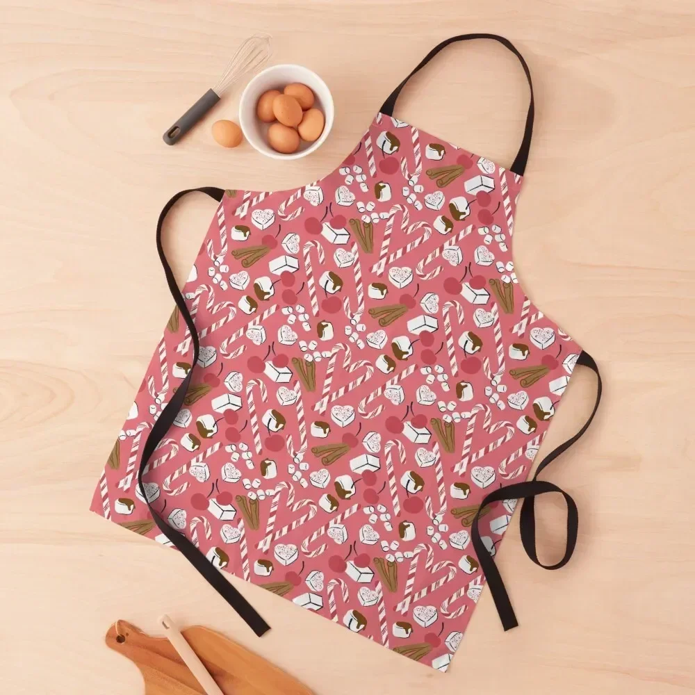 

Marshmallow Madness - Winter Holiday Apron Kitchen Supplies Art Cute Kitchen Kids Apron