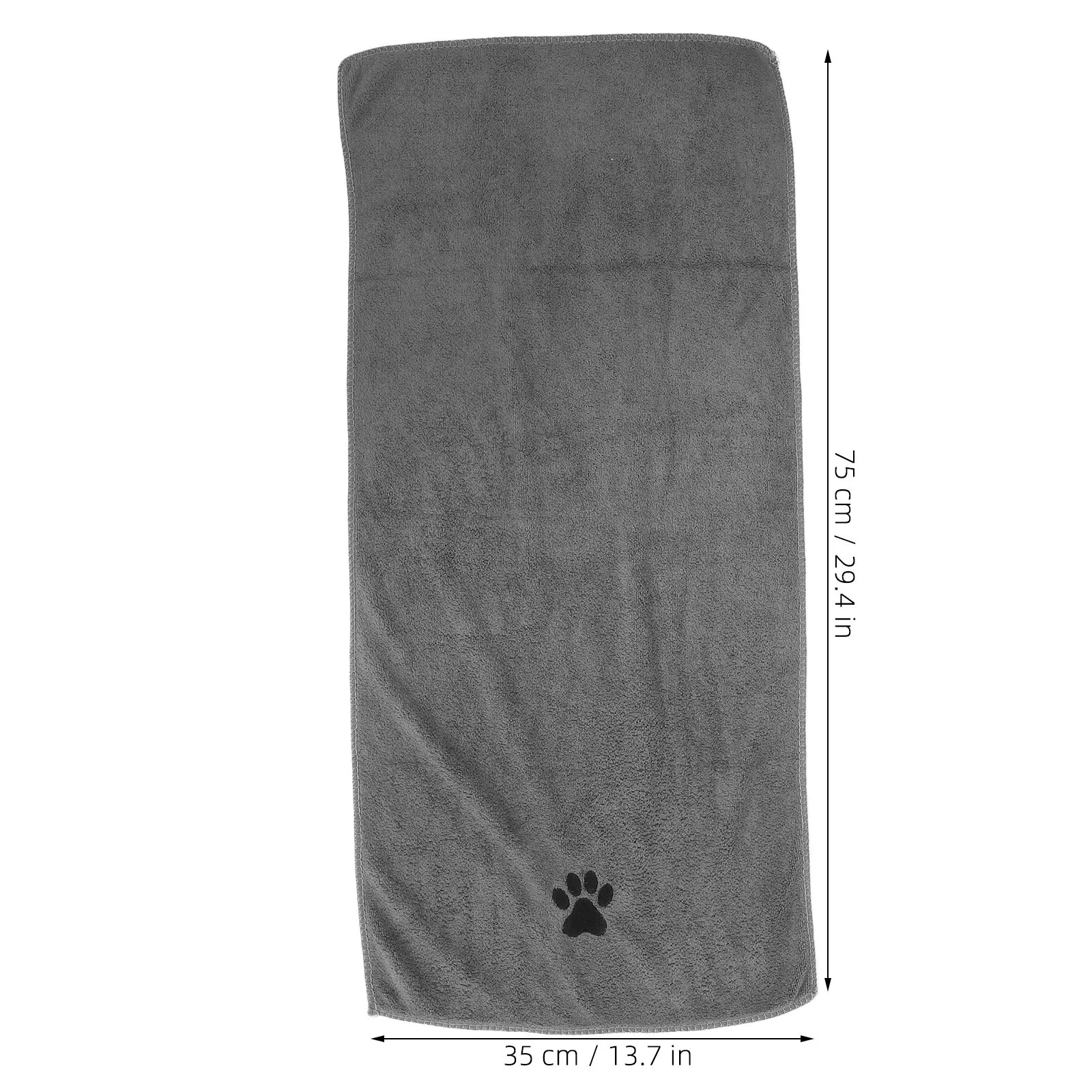 2Pcs Microfiber Dog Towel Grey Large Pet Bath Blanket Quick Dry Ultra Absorbent Soft Dog Drying Cloth Lightweight Pet Shower