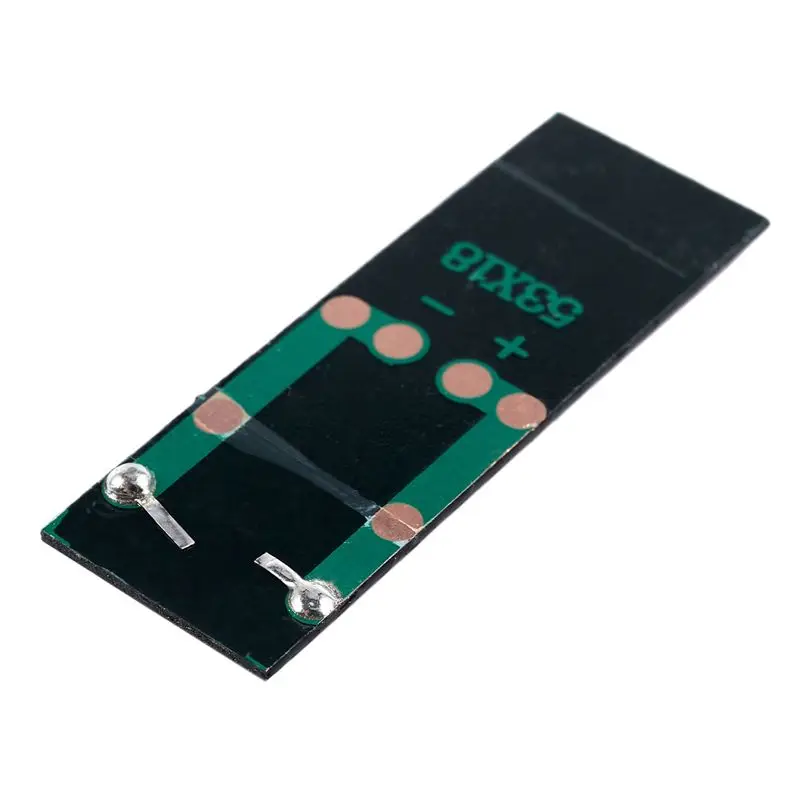 N82R 40Pcs Mini Solar Panel New 0.5V 100Ma Solar Cells Photovoltaic Panels Module Sun Power Battery DIY 53X18x2.5Mm
