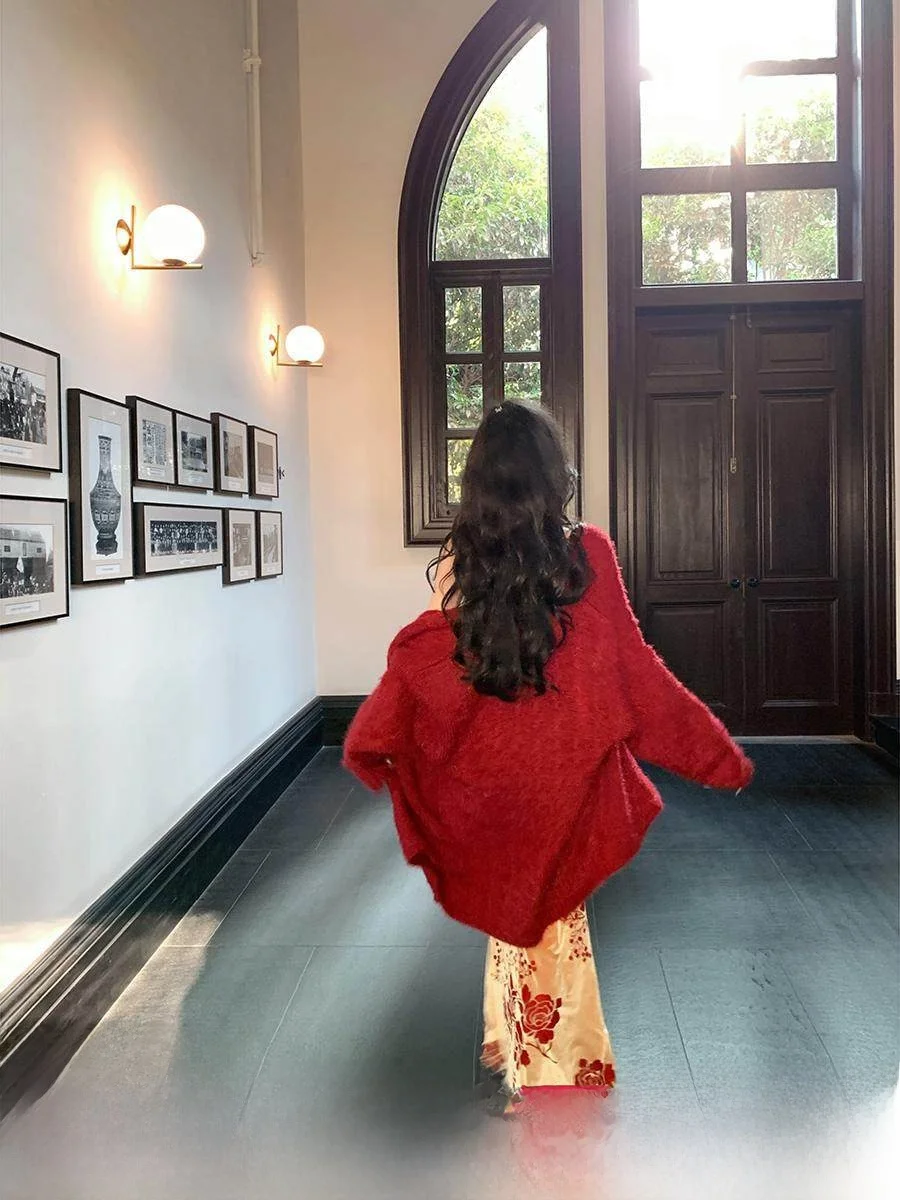 

Теплый вязаный свитер Ya Warm: весенне-зимний свободный женский кардиган с узором косы, универсальный, с длинными рукавами, из смесового полиэстера