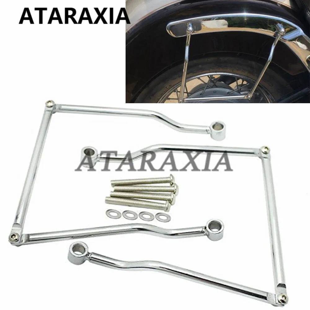 

Motorcycle Refit Saddlebag Support Bar Bracket Mount For Kawasaki Honda Suzuki Harley Yamaha Dragstar V-star DS400 DS650 DS1100