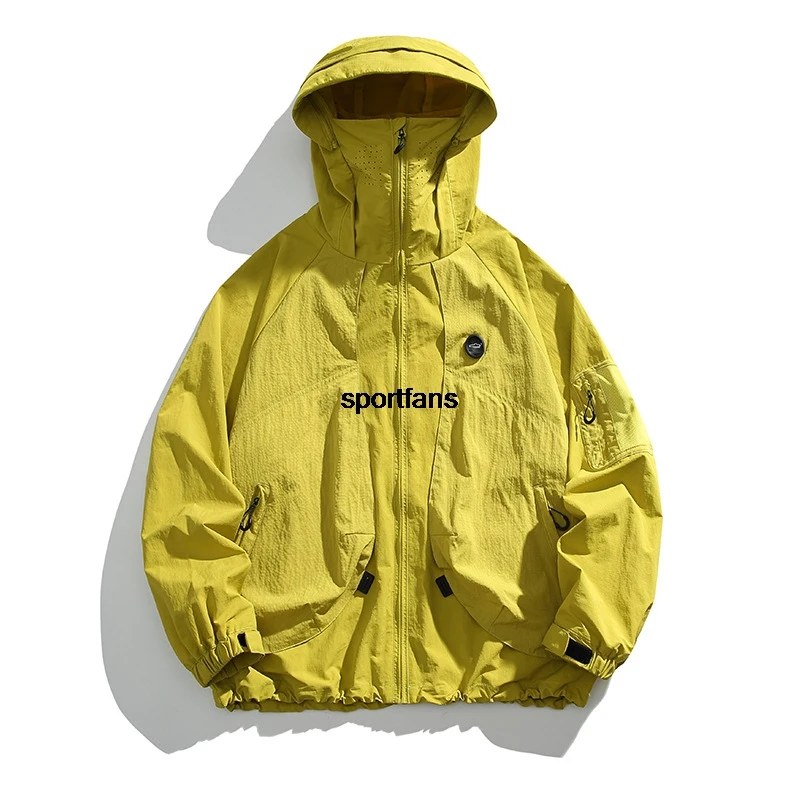 3 Proof Sun Protection Hooded Jacket Men Women American Functional Outdoor Hiking Camping Mountain Windproof Waterproof Coat