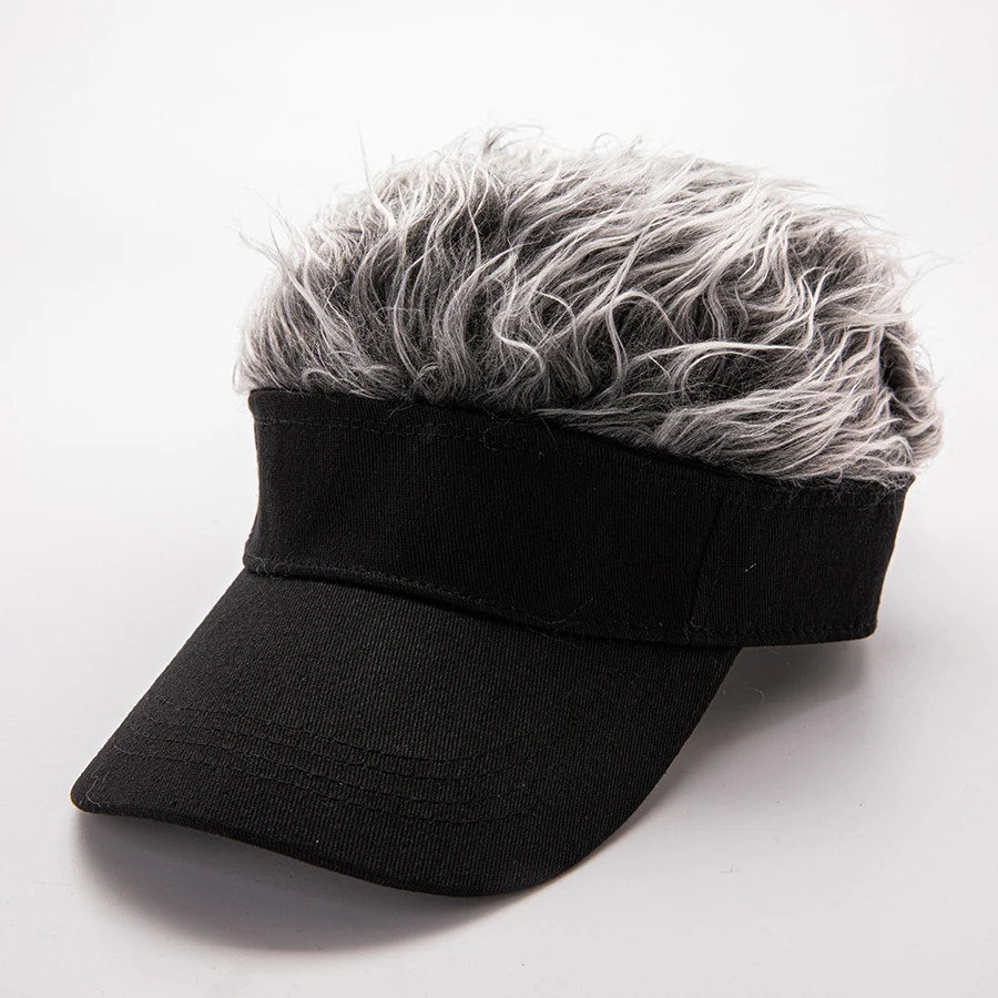 Creative Performance Wig Golf Baseball Hat Hip-Hop Sun Hat Funny Duck Tongue Sun Hat Men's And Women's Pointed Wig Hat