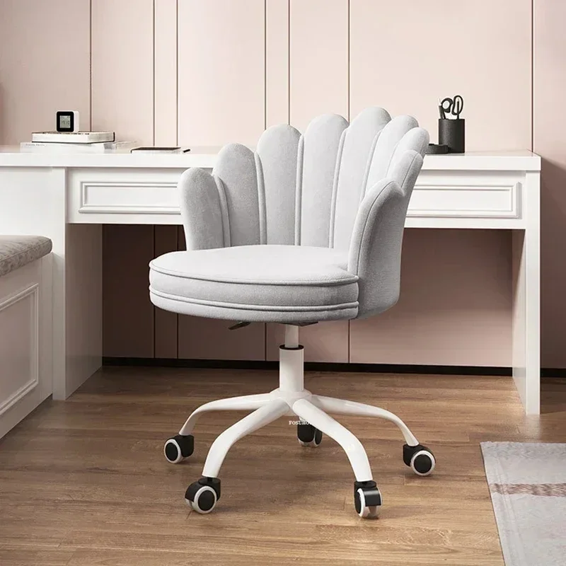 

Офисные стулья с лепестками из скандинавской ткани для студентов, рабочий стол, креативный стул с подъемной спинкой, компьютерный стул, игровые стулья для дома, спальни