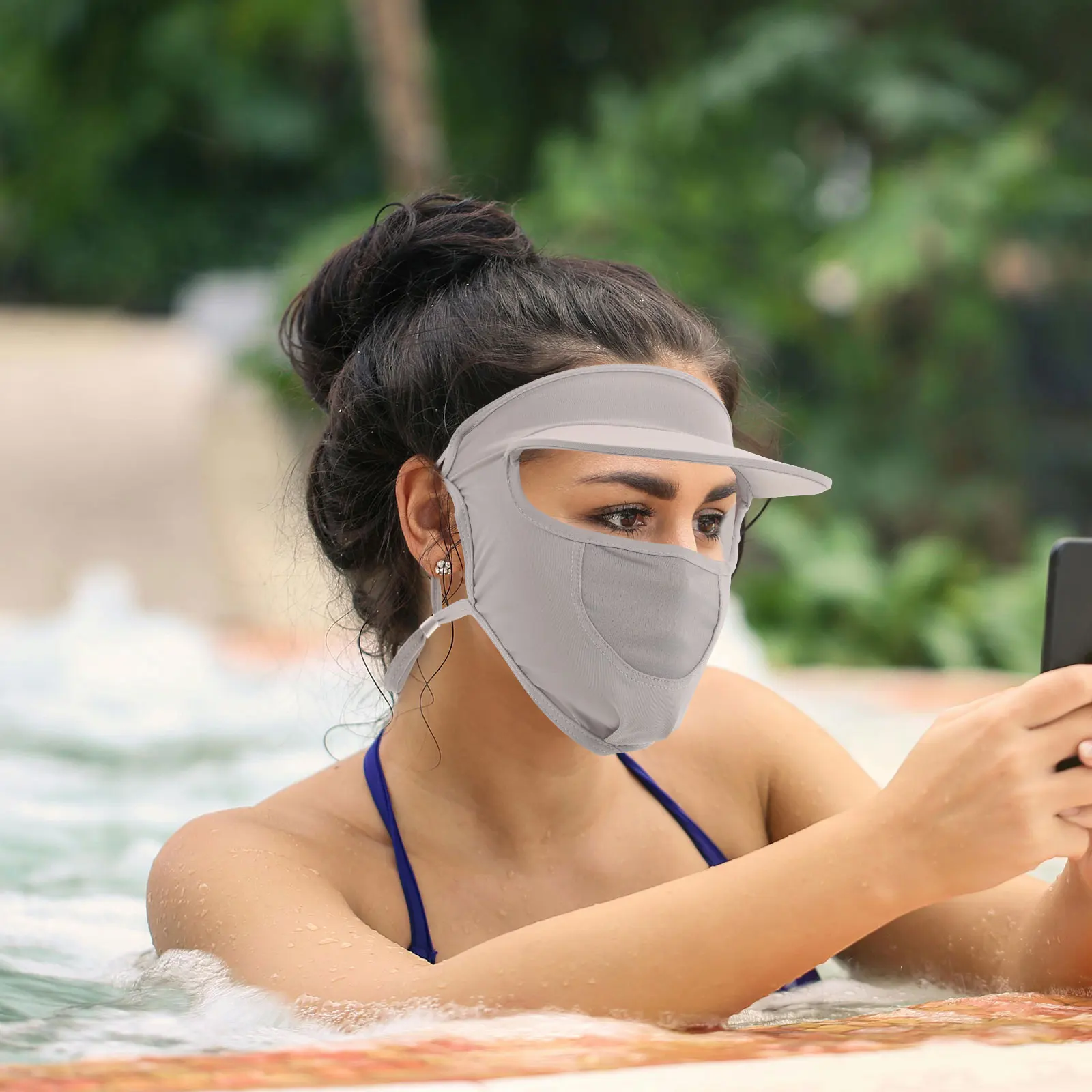 

Sun Protection Face Mask Breathable Cooling Cover UV Protection for Cycling Running Hiking Outdoor Sports Reusable for Men