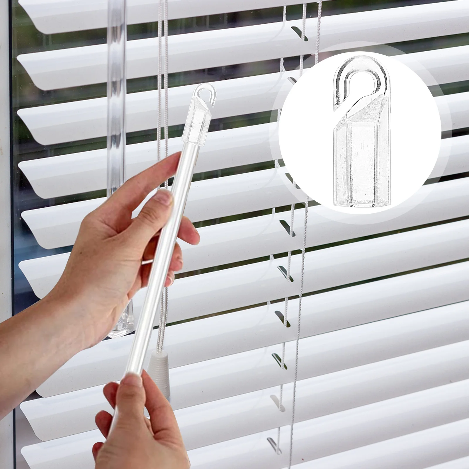 عمودي أعمى عصا تلميح قبعات 24 قطعة هوك كم استبدال لقضبان الستائر اكسسوارات أعمى إصلاح تحديد عدة