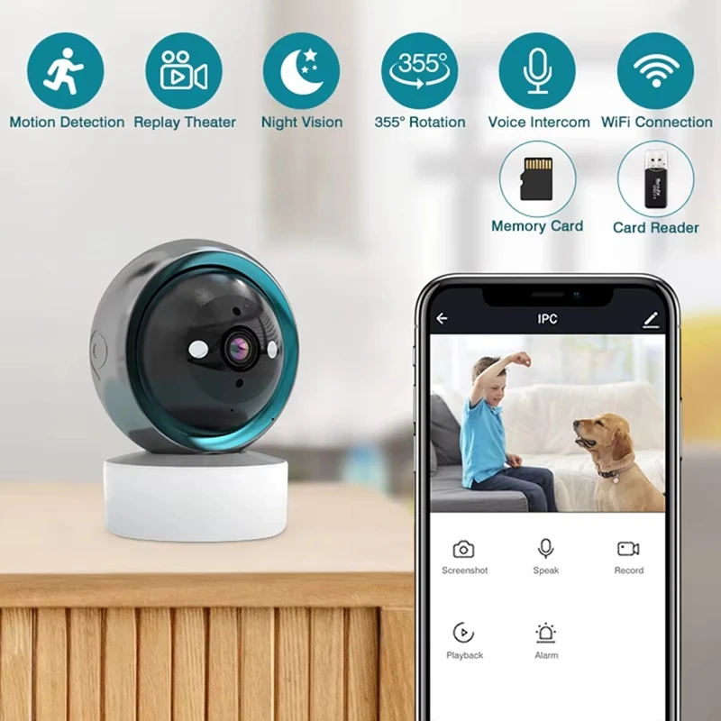 5G Wifi Camera 1080p Video Recorder Camera Safe Micro-Body Cam Wireless Monitor Sensor Smart Home Security US Plug-AD23