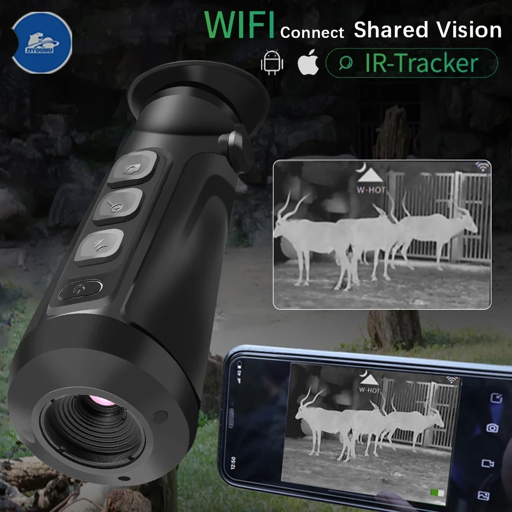 New Handheld Monocular WIFI Thermal Imaging 256x192 Laser Cross Cursor Search Target Hunting Multi-Imaging Switching